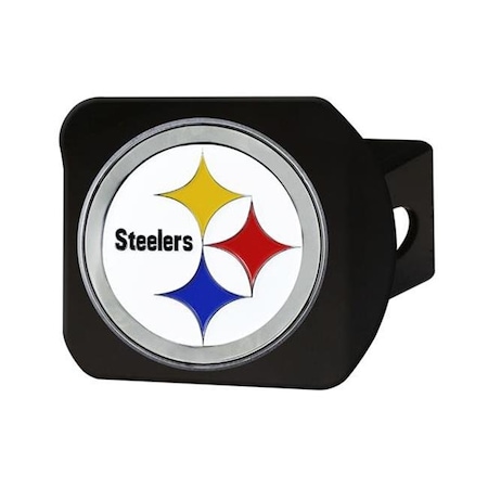 Fanmats Fanmats FAN-22604 Pittsburgh Steelers NFL Hitch Cover - Black FAN-22604